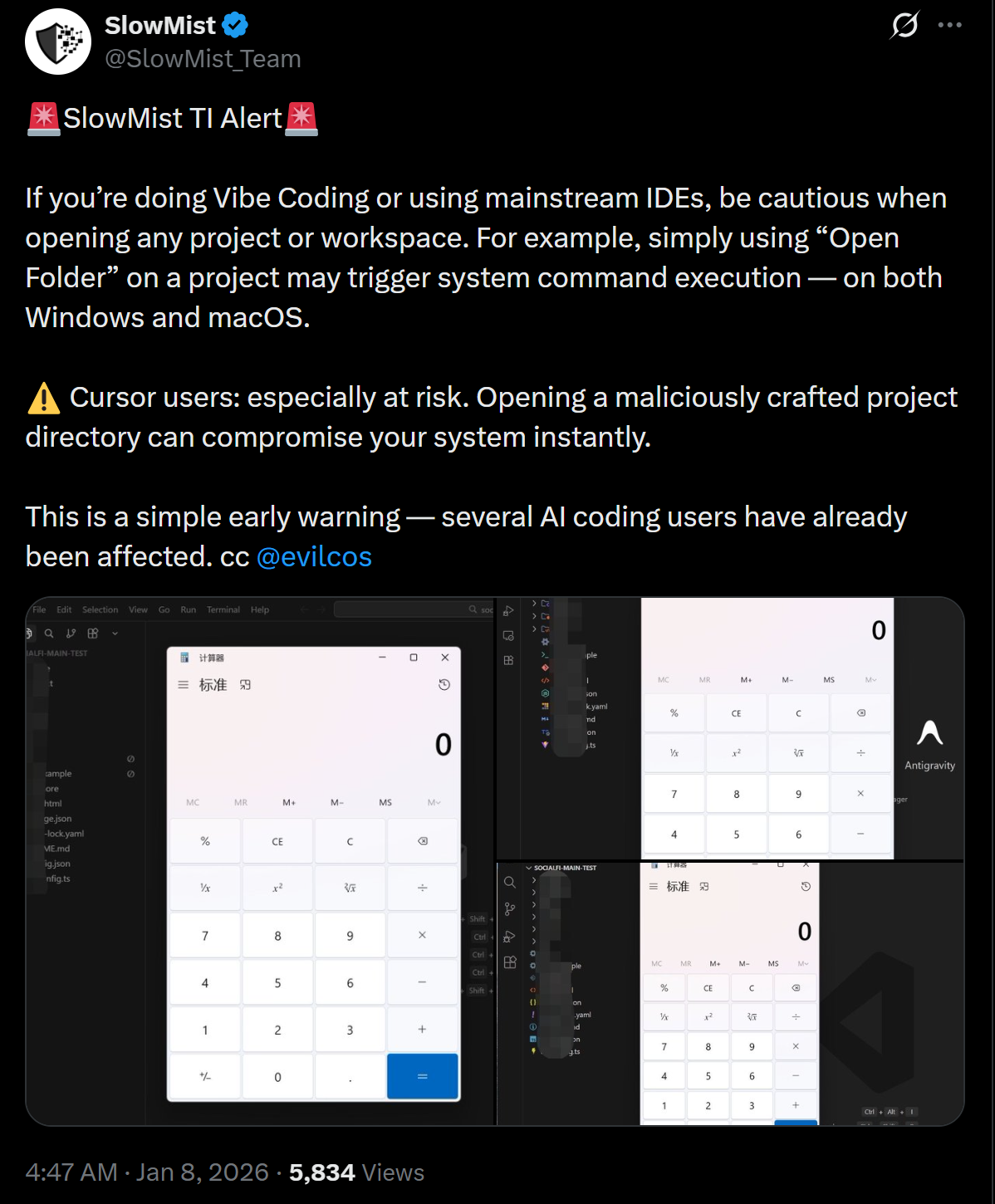 SlowMist Uncovers Flaw in AI Coding Tools Endegaring Crypto