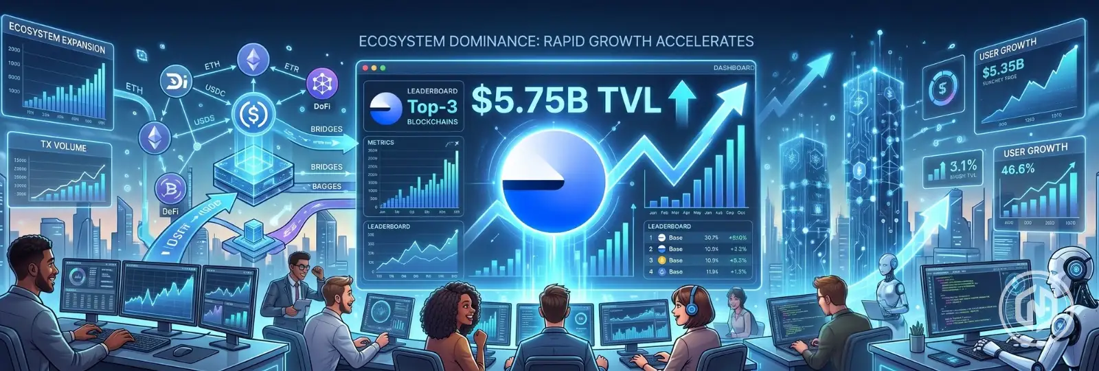 Base Surpasses $5.75b TVL & Positions as a Top-3 Blockchain