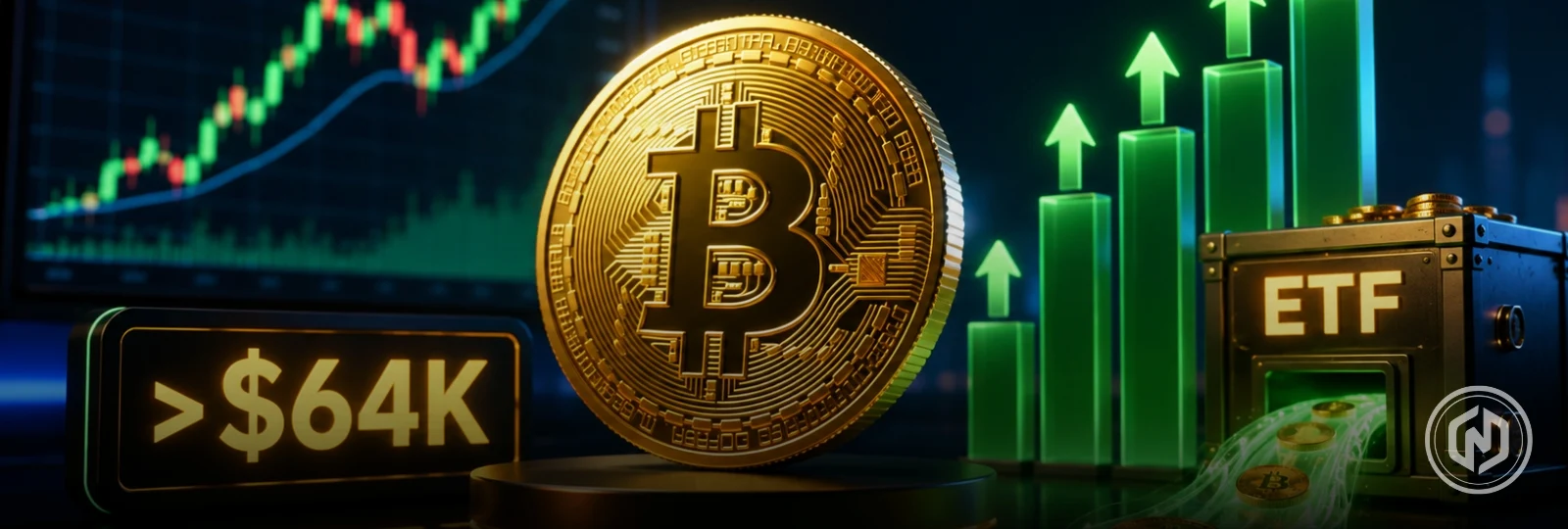 Bitcoin Holds Above $64K as Six-Day Spot ETF Inflow Streak Counters Selling Pressure