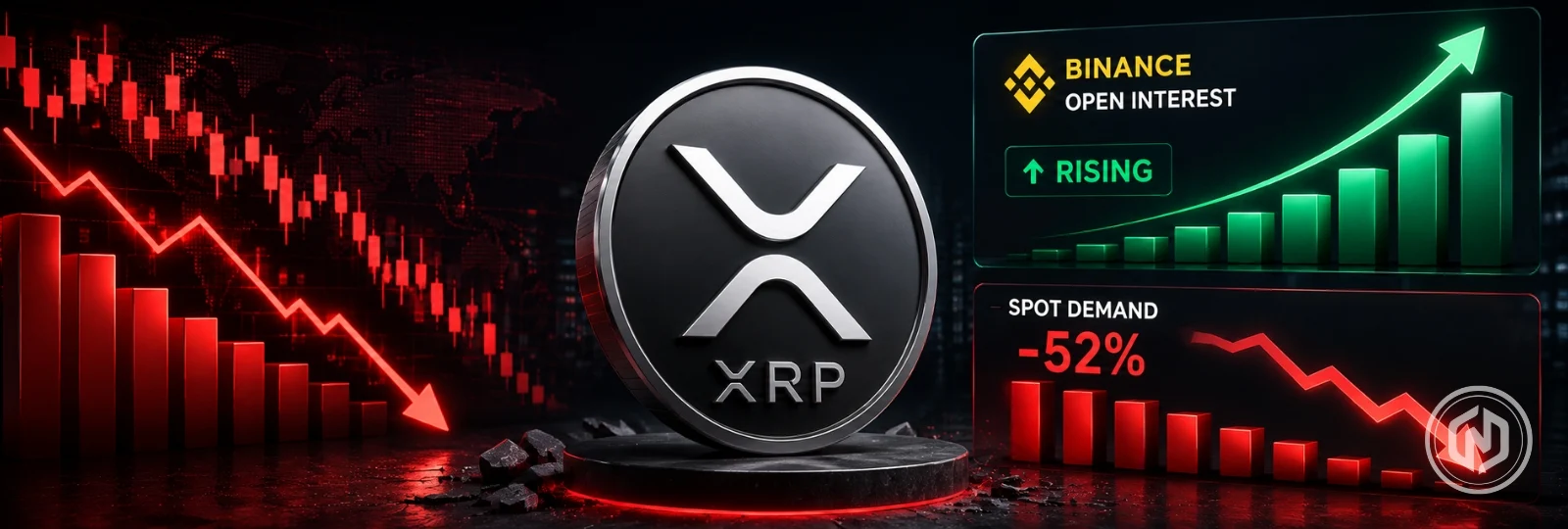XRP Faces Selling Pressure as Binance Open Interest Rises and Spot Demand Drops 52_